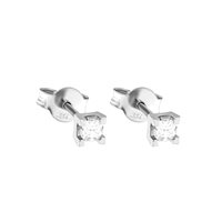 Earrings Roman Gioielli Woman in White Gold Diamante